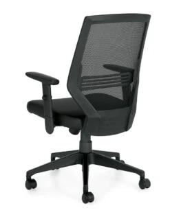 High Back Mesh Task Patterned Black Luxhide Seat 7 High Back Mesh Task Patterned Black Luxhide Seat -Desk Elegant Shop OTG12112B BL20 RegBack 43048.1504811263