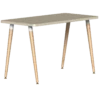 Reya Laminate Desk W/ Bamboo Legs 1 Reya Laminate Desk W/ Bamboo Legs -Desk Elegant Shop ReyaBamboo Tapered White Angled24x48x1125 Sandalwood 15R 1024x10242x 32667.1605810522