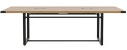 Mirella Rectangular 8' Sitting Height Laminate Conference Table -Desk Elegant Shop SIDE2 44679.1651088241