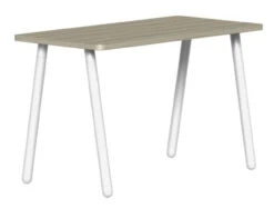 Reya Desk With Metal Legs -Desk Elegant Shop SOIreyaSandWHT 25576.1605128468