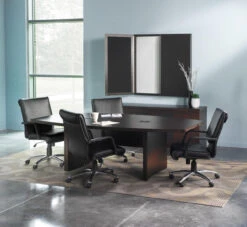 Aberdeen Laminate 8' Boat Shaped Conference Table -Desk Elegant Shop Untitled 71642.1435852282