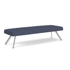 Willow 3 Seat Bench -Desk Elegant Shop WL3001linetteDenimCHR 54602.1658425879