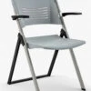 Wren Folding Guest Chair With Wall Mount Bracket, Carton Of 4 -Desk Elegant Shop WrenGry 85810.1682521418