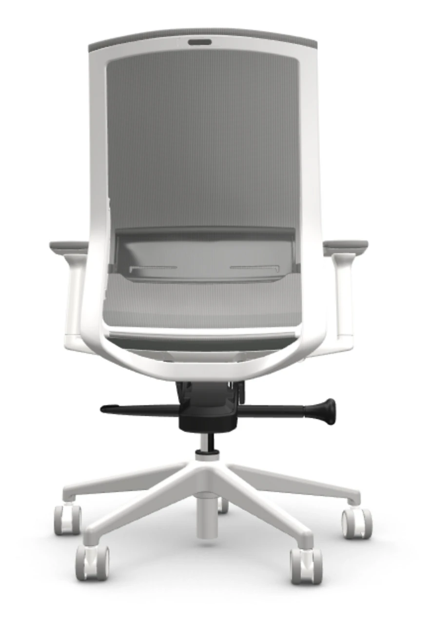 Zilo Grey Mesh White Frame Ergonomic Task Chair 8 Zilo Grey Mesh White Frame Ergonomic Task Chair - Image 6
