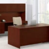 Arrowood Laminate Double Full Pedestal Desk With Optional Credenza And Organizer -Desk Elegant Shop arrowoodfullpedHutch 16193.1696342470