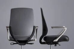 Auburn Conference Chair Quickship -Desk Elegant Shop auburn grey and black back and side view md 97859.1624457104