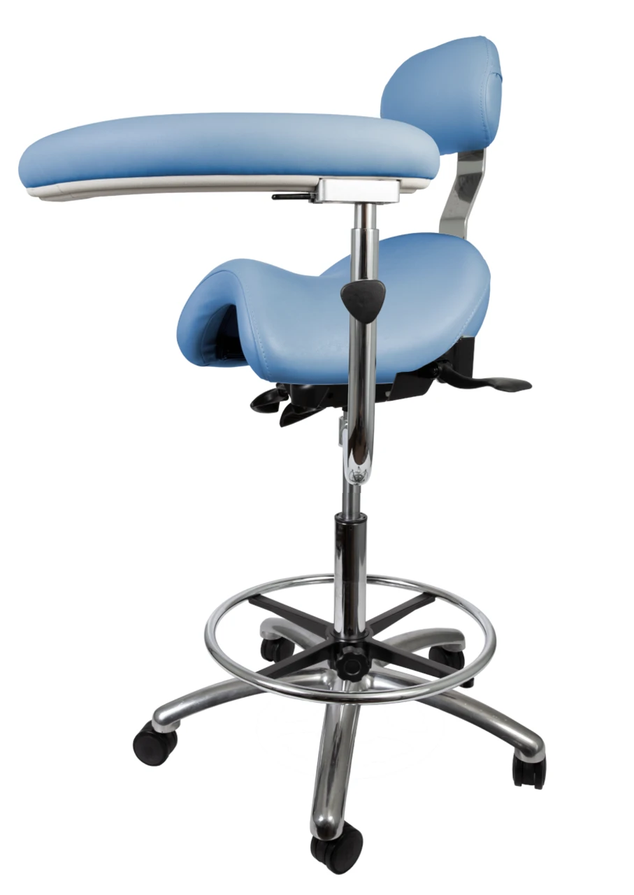 Bambach Classic Small Ergonomic Saddle Stool With Backrest 4 Bambach Classic Small Ergonomic Saddle Stool With Backrest - Image 2