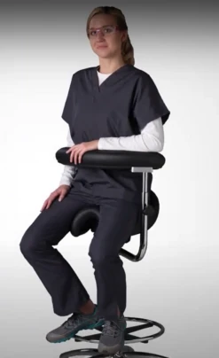 Bambach Classic Small Ergonomic Saddle Stool With Backrest 17 Bambach Classic Small Ergonomic Saddle Stool With Backrest -Desk Elegant Shop bellybar 91443.1684942951