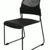 Stacking Chair, Carton Of 6 -Desk Elegant Shop blk 88296.1648602962