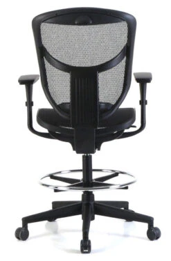 Concept 2.0 Extended Height Stool -Desk Elegant Shop conc2.0dswb blk back 31626.1495745259