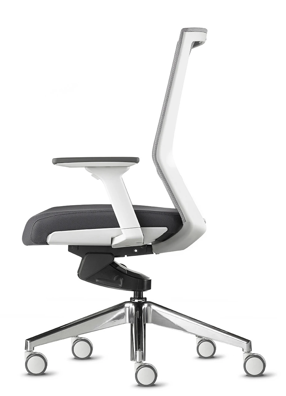 Zilo Grey Mesh White Frame Ergonomic Task Chair 4 Zilo Grey Mesh White Frame Ergonomic Task Chair - Image 2