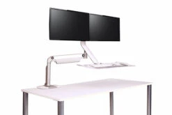 QuickStand Lite Sit Stand Desktop -Desk Elegant Shop crossbar white 83212.1452619590