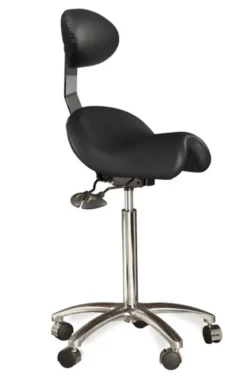 Bambach Classic Small Ergonomic Saddle Stool With Backrest