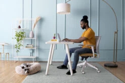 Reya Desk With Metal Legs -Desk Elegant Shop img 1 89517.1605120795