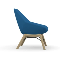 Jax Mid Back Lounge Chair With Wood Legs -Desk Elegant Shop jaxblu2 03728.1665072198