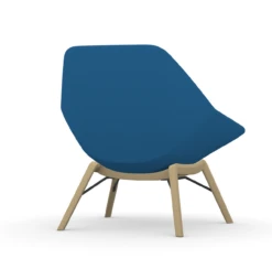 Jax Mid Back Lounge Chair With Wood Legs -Desk Elegant Shop jaxblu3 52536.1665072200