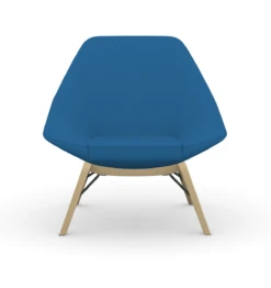 Jax Mid Back Lounge Chair With Wood Legs -Desk Elegant Shop jaxblu4 75423.1665072201