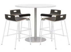 Breakroom Bundle With Jive Cafe Stools And Proof Table -Desk Elegant Shop jivebreakroom5 14939.1691097625