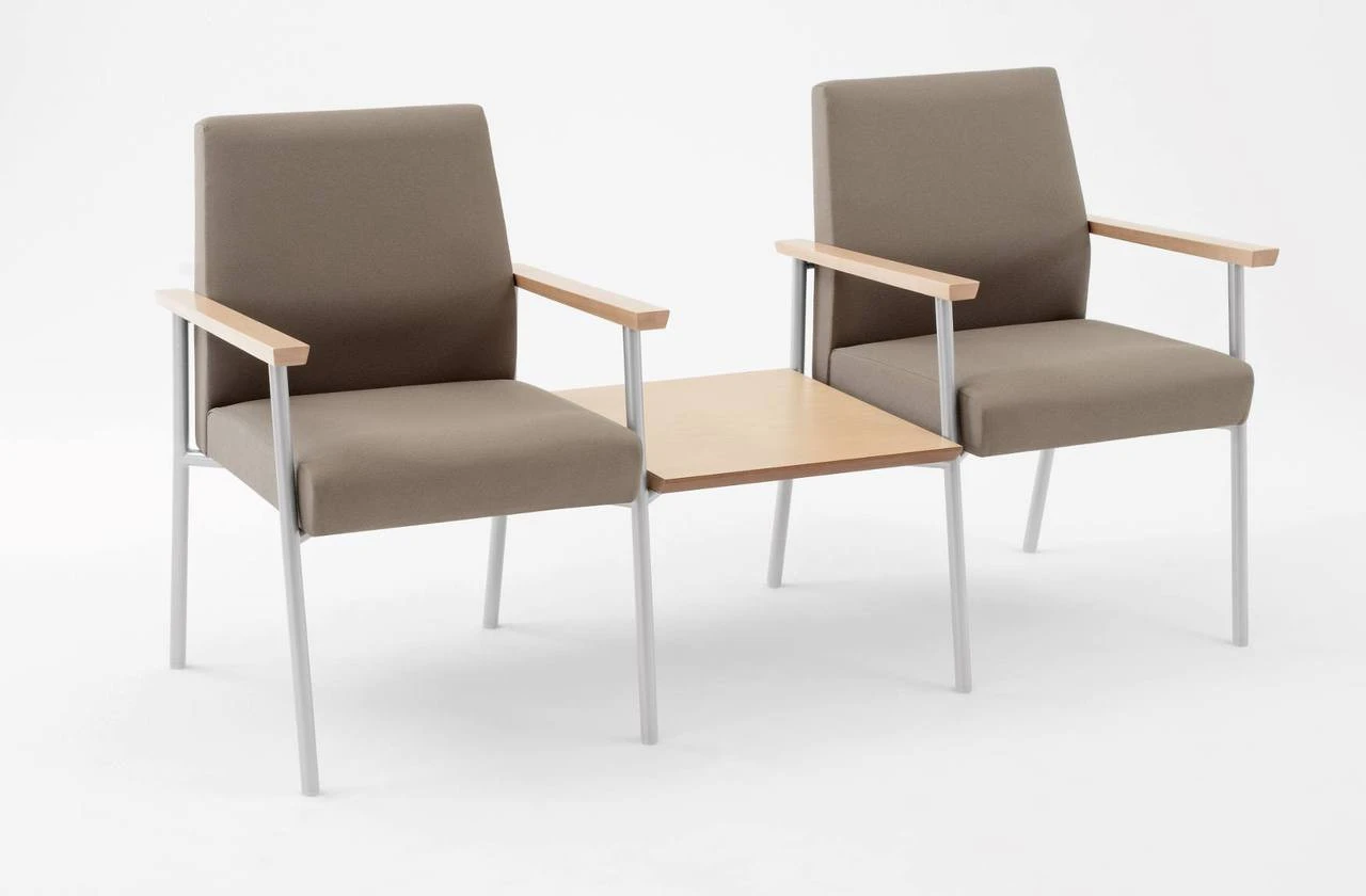 Mystic Guest/Reception Two Chairs With Connecting Center Table