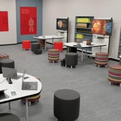 MediaSpace Multimedia Table, Small 25 MediaSpace Multimedia Table, Small -Desk Elegant Shop mediaspace training room enviro w red visionaries 05092017 768x768 89176.1537279491.400.430 78351.1537320708