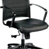 Europa Metallic Leather Mid-Back Chair -Desk Elegant Shop midback 80474.1436807587