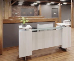 Mirella Laminate Reception Desk -Desk Elegant Shop mirellaWHTash 32544.1554991603