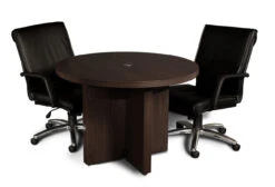 Aberdeen Laminate 42" Round Conference Table -Desk Elegant Shop mocha 39687.1616102185