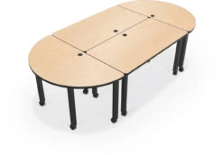 Modular Conference Table With Round Ends 17 Modular Conference Table With Round Ends -Desk Elegant Shop modular conf table group 1 fusion maple 34043.1477489831
