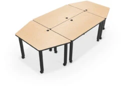 Modular Conference Table With Trapezoid Ends -Desk Elegant Shop modular conf table group 2 fusion maple 42247.1477492341
