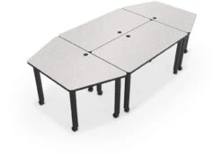 Modular Conference Table With Trapezoid Ends -Desk Elegant Shop modular conf table group 2 gray nebula 68939.1477492341
