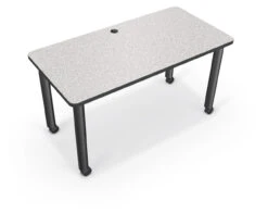 Rectangular Work & Conference Table -Desk Elegant Shop modular conf table rectangle 1 gray nebula 1 42670.1499877194