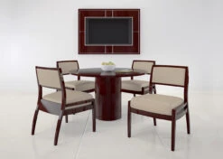 Universal Round Table With Laminate Top And Base