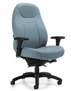 Global Obusforme Over-sized High Back Synchro-Tilter W/ Back Angle Adjustment