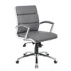 Leatherette Upholstered Mid-Back Executive Chair -Desk Elegant Shop ocusa.B9476 GY 35176.1560264138