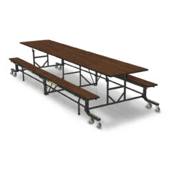 19F Folding Bench Cafeteria 12' Table / Open Box