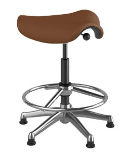 Freedom Saddle Stool -Desk Elegant Shop saddlecorvaraSaddlealumxtallGlides 03756.1622744006