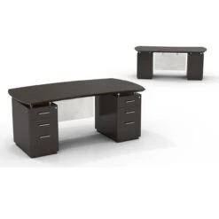 Sterling Laminate Desk With Pedestals
