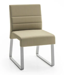Waterfall Armless Guest Chair With Sled Base
