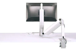 QuickStand Lite Sit Stand Desktop -Desk Elegant Shop white single clamp 05384.1452619589