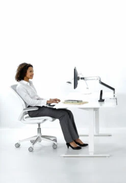 Humanscale Diffrient World Chair -Desk Elegant Shop world white i5 3000 25121.1438609263
